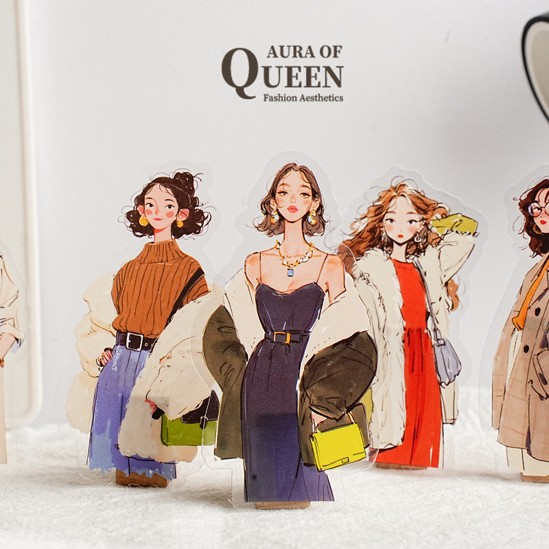 20 sztuk/opakowanie Modne nakl – Street Fashion Outfit Girl recenzja i cena