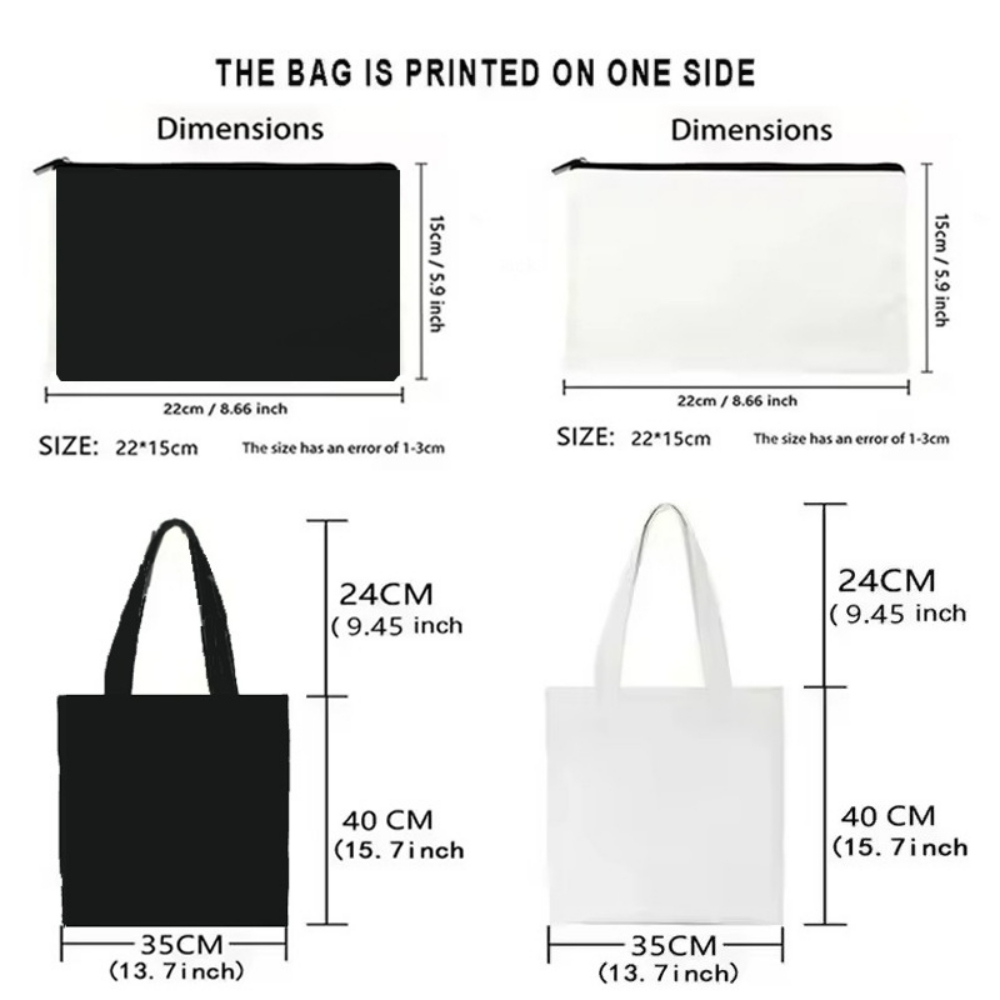 Estetyczna torba płócienna z m – Tote Bag Canvas Print recenzja i cena