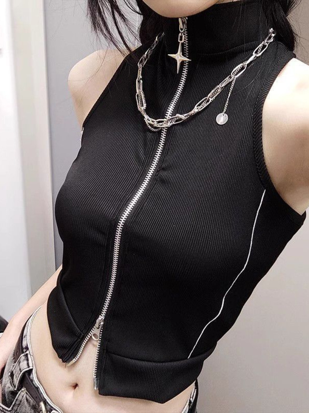 Nowa letnia krótka kamizelka d – Street Fashion Goth recenzja i cena