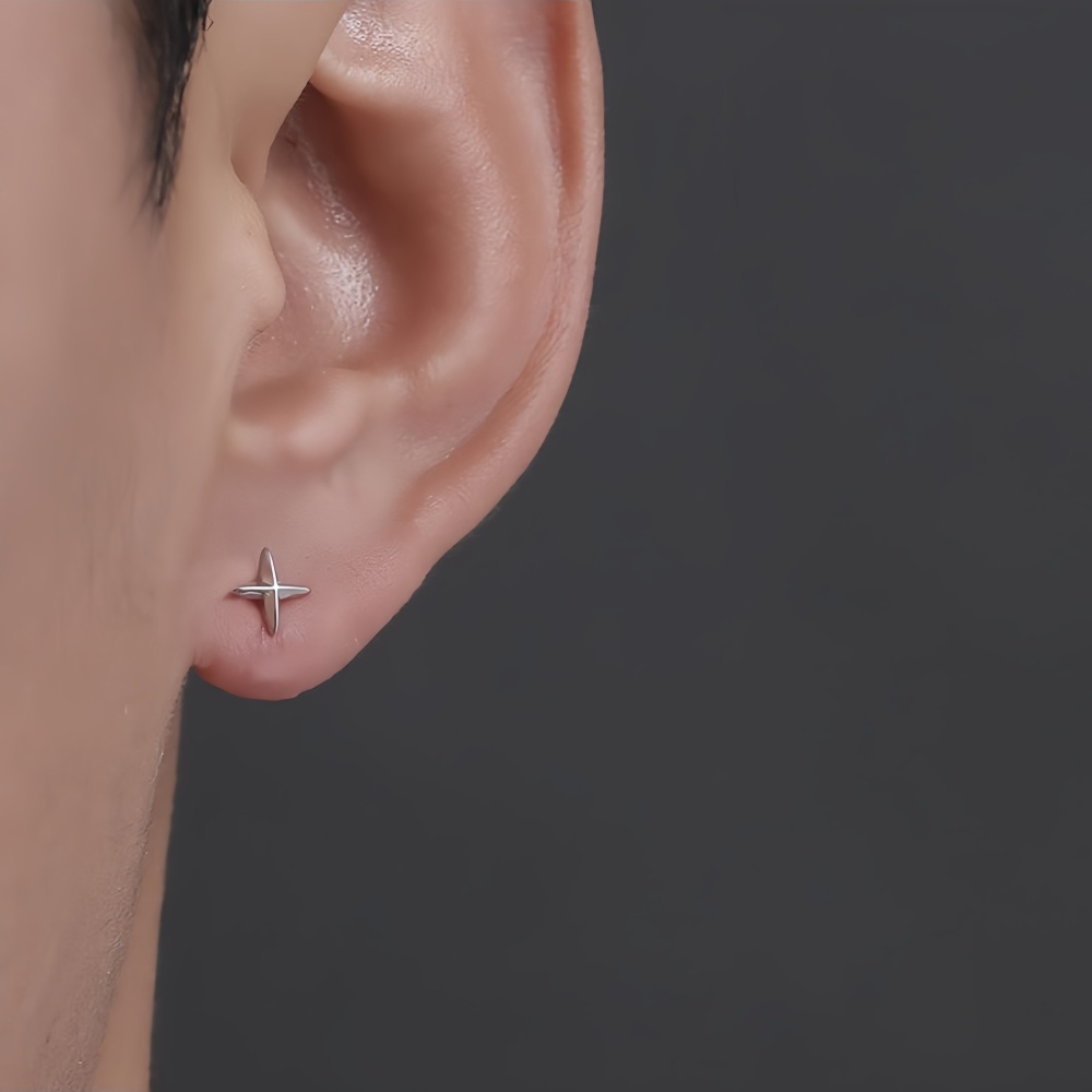 Proste kolczyki sztyfty z krzy – Street Fashion Earrings recenzja i cena