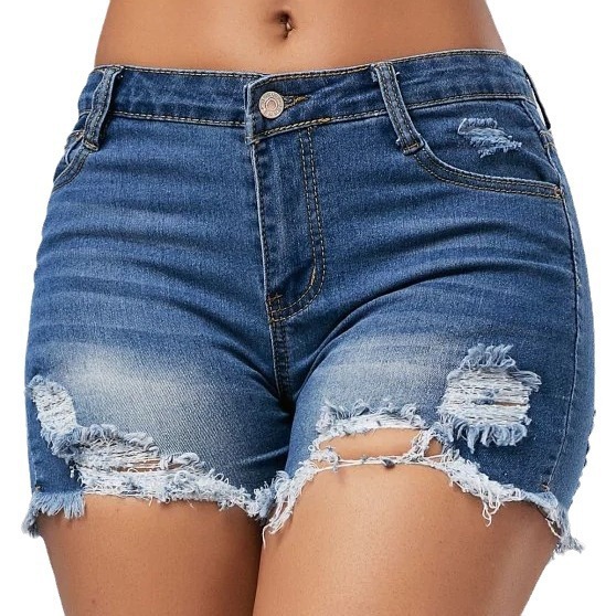 Szorty Damskie Dżinsowe z Dziu – Distressed Jean Rip recenzja i cena