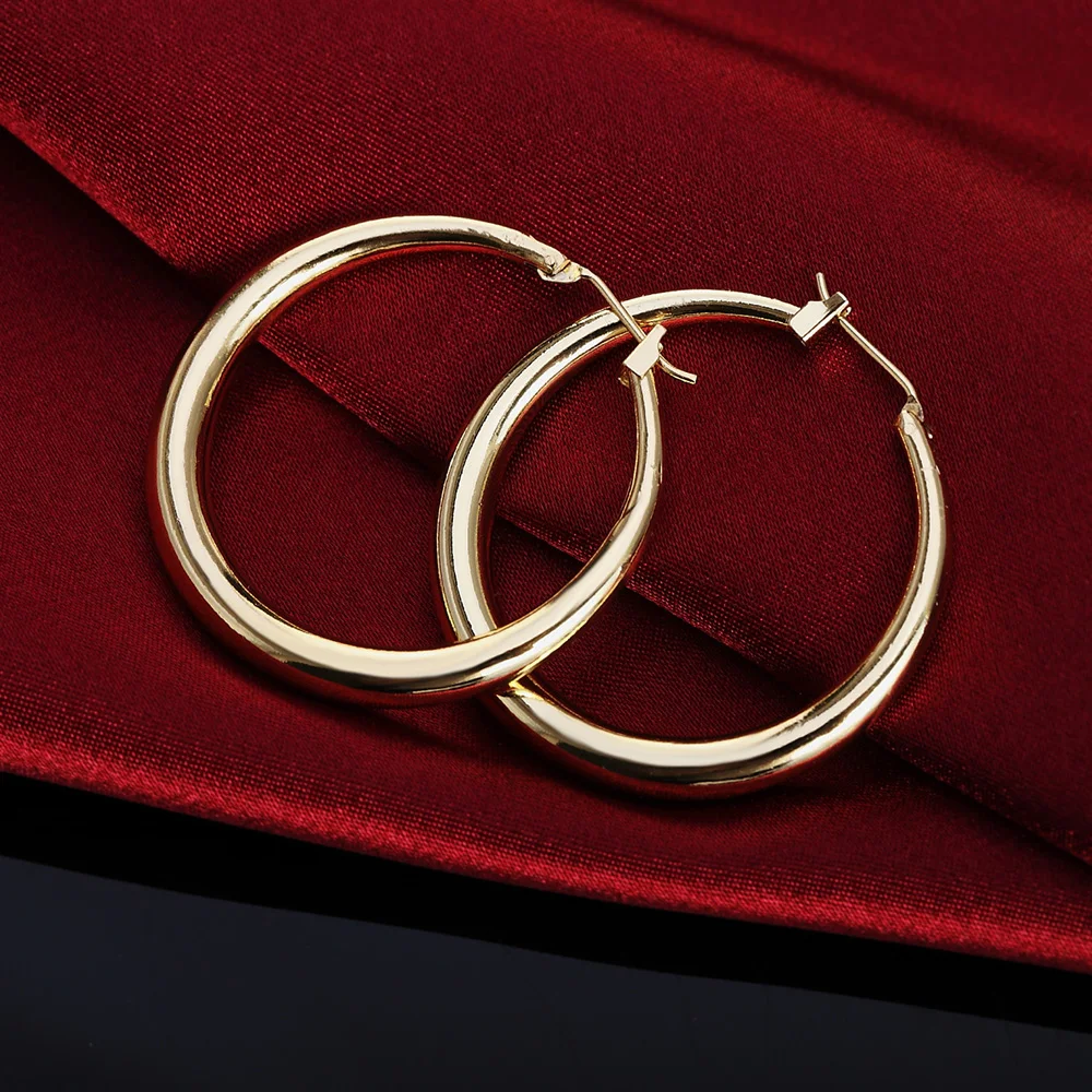 Luksusowe kolczyki Y2k z okrąg – Street Fashion Earrings recenzja i cena