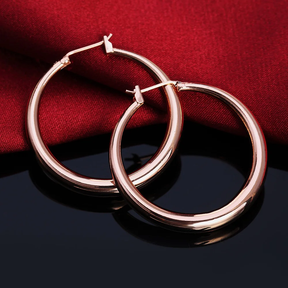 Luksusowe kolczyki Y2k z okrąg – Street Fashion Earrings recenzja i cena