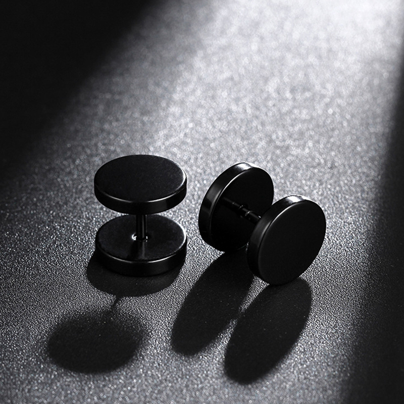 6 par czarnych kolczyków unise – Street Fashion Earrings recenzja i cena
