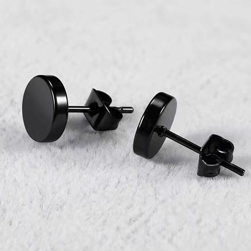 6 par czarnych kolczyków unise – Street Fashion Earrings recenzja i cena