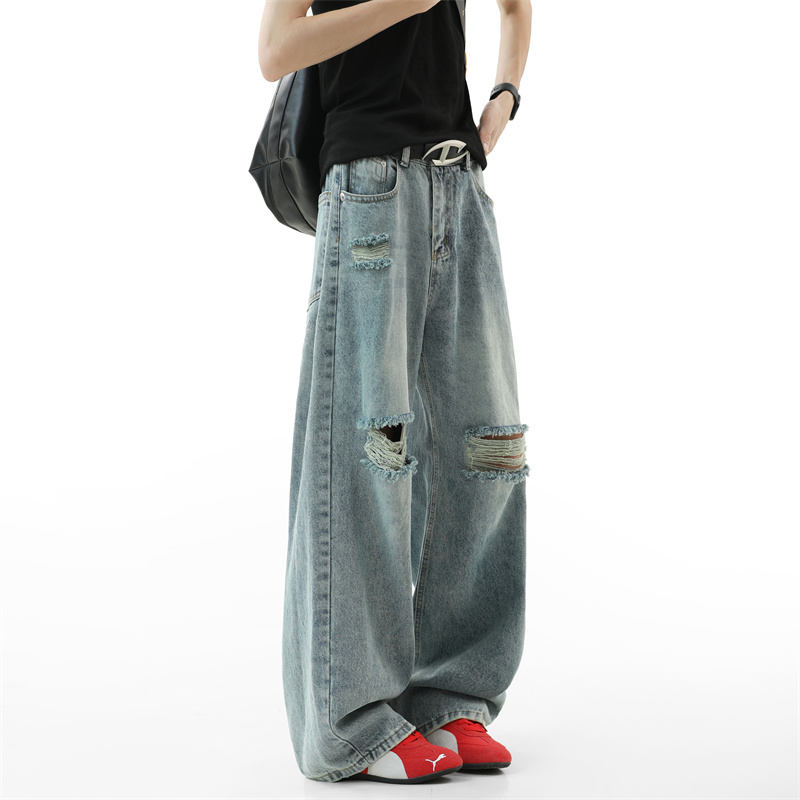 Męskie podarte jeansy 2025 jes – Street Fashion Fall 2025 recenzja i cena