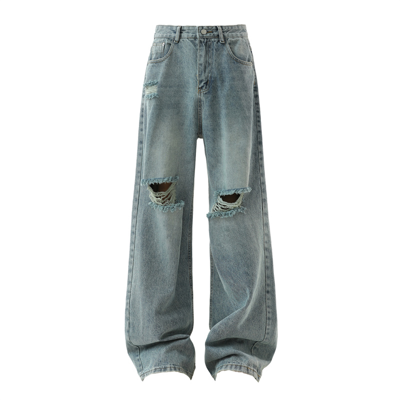 Męskie podarte jeansy 2025 jes – Street Fashion Fall 2025 recenzja i cena