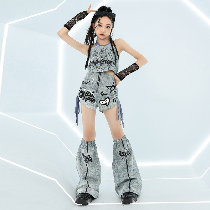 Cool Girl Hip Hop Jeans Tops F – Street Fashion Outfit Girl recenzja i cena
