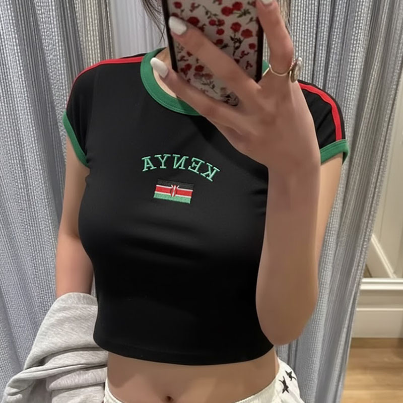 Kenya Printed Crop Top Y2K Sex – Street Fashion Kenya recenzja i cena