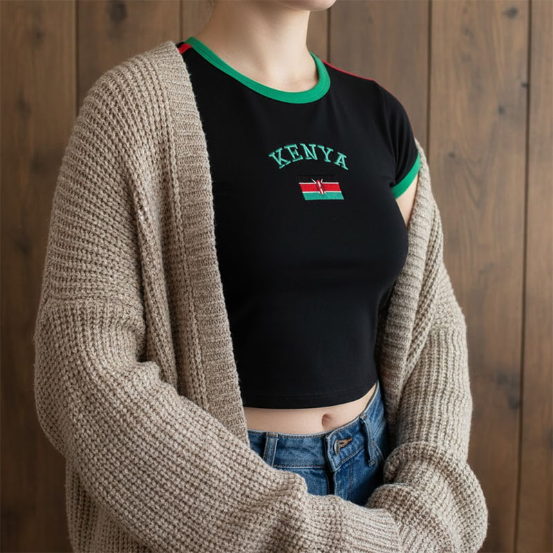 Kenya Printed Crop Top Y2K Sex – Street Fashion Kenya recenzja i cena