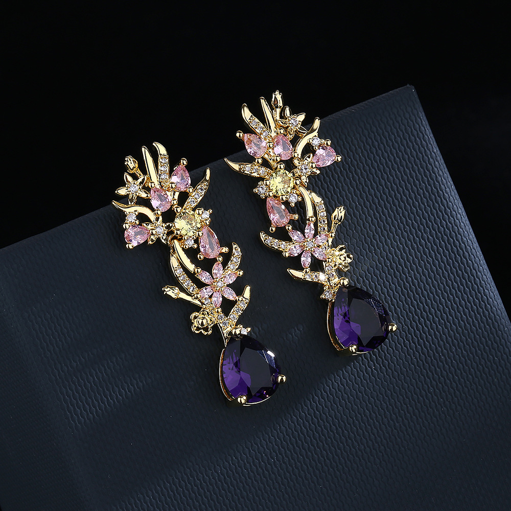 Przesadna atmosfera cyrkonowe  – Street Fashion Earrings recenzja i cena