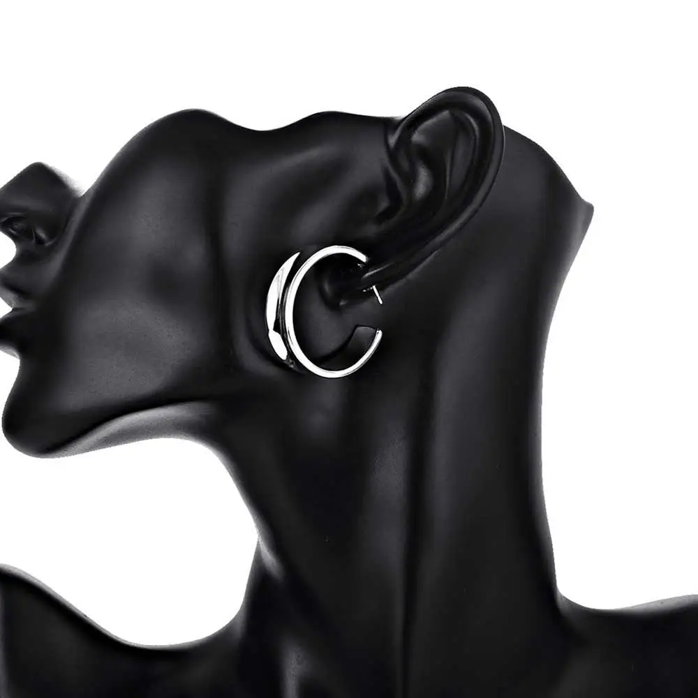 925 Sterling Silver Beautiful  – Street Fashion Earrings recenzja i cena