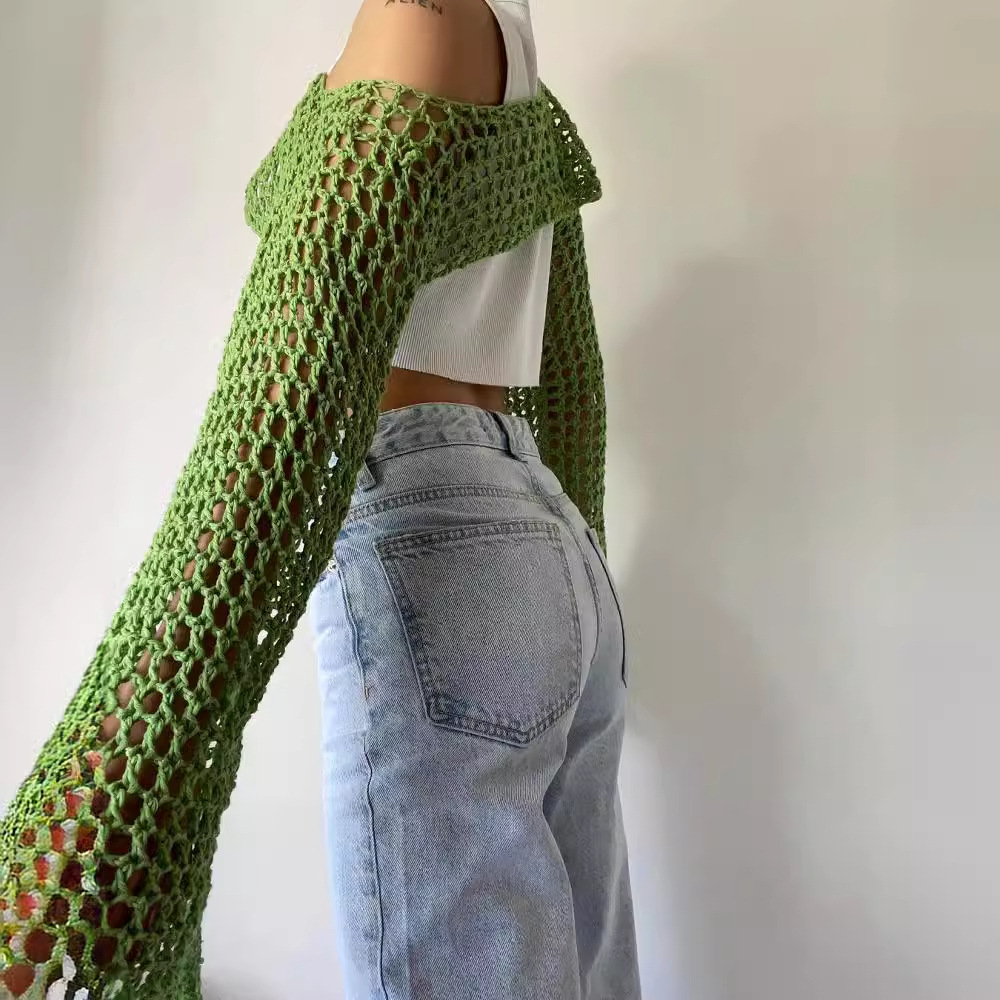 Szydełkowy top z długim rękawe – Mesh Top Layering recenzja i cena