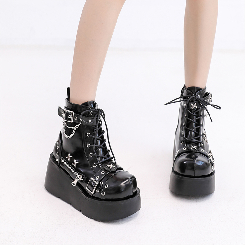 Nowe damskie botki gotyckie na – Street Fashion Goth recenzja i cena