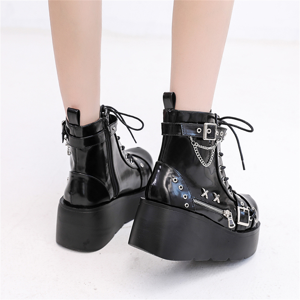 Nowe damskie botki gotyckie na – Street Fashion Goth recenzja i cena