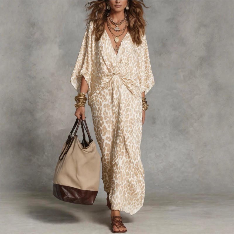 Sukienka maxi damska w panterk – Italy Fashion Street recenzja i cena