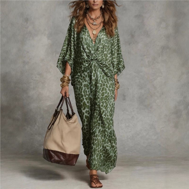 Sukienka maxi damska w panterk – Italy Fashion Street recenzja i cena