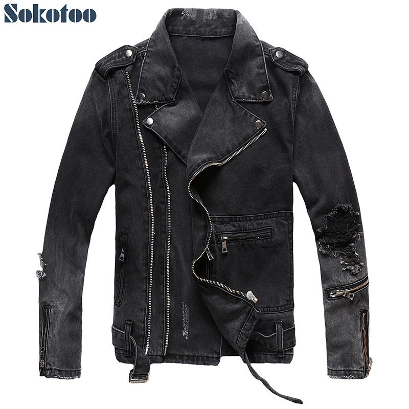 Sokotoo męskie zamki czarny de – Distressed Jean Rip recenzja i cena