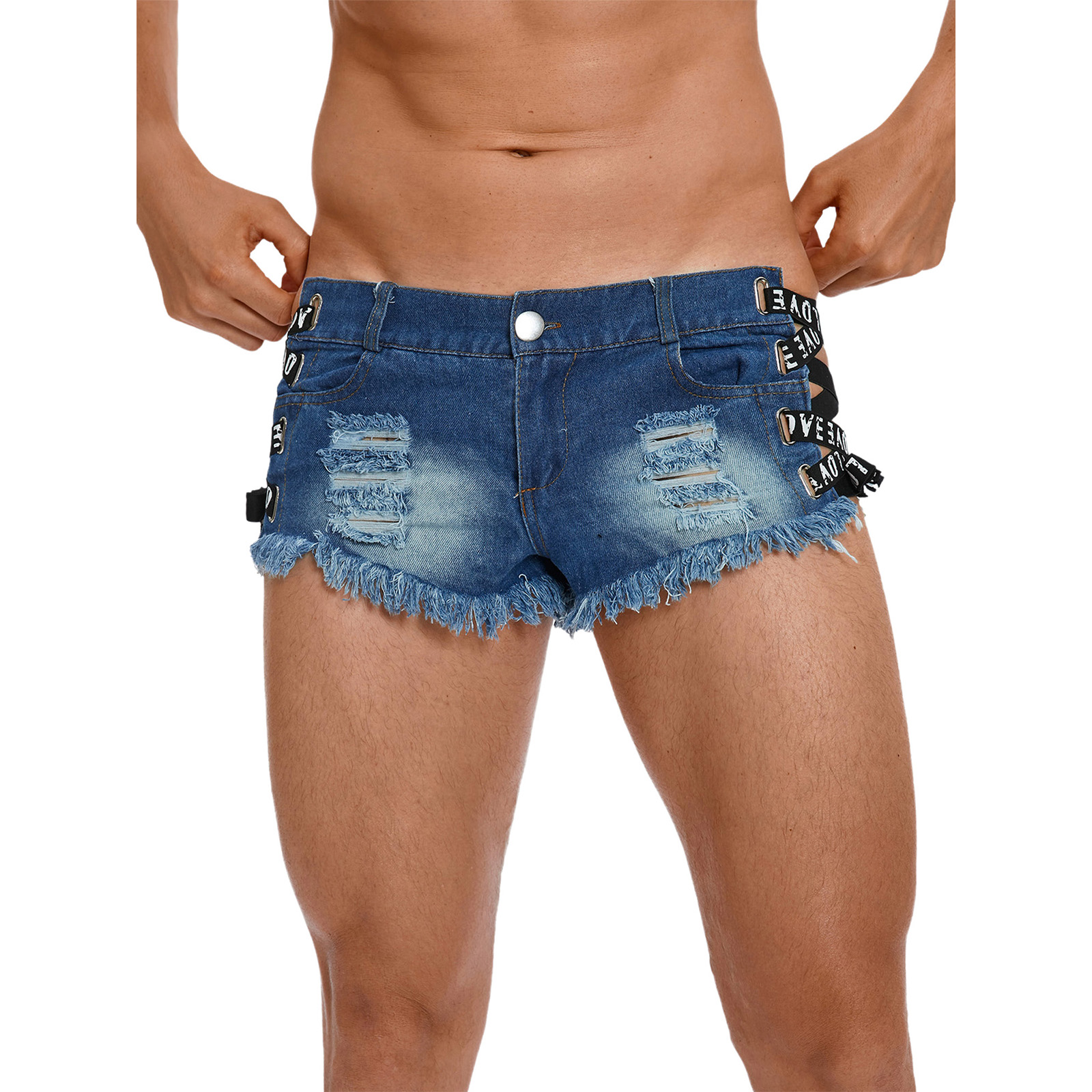 Męskie postarzane, podarte min – Distressed Jean Rip recenzja i cena