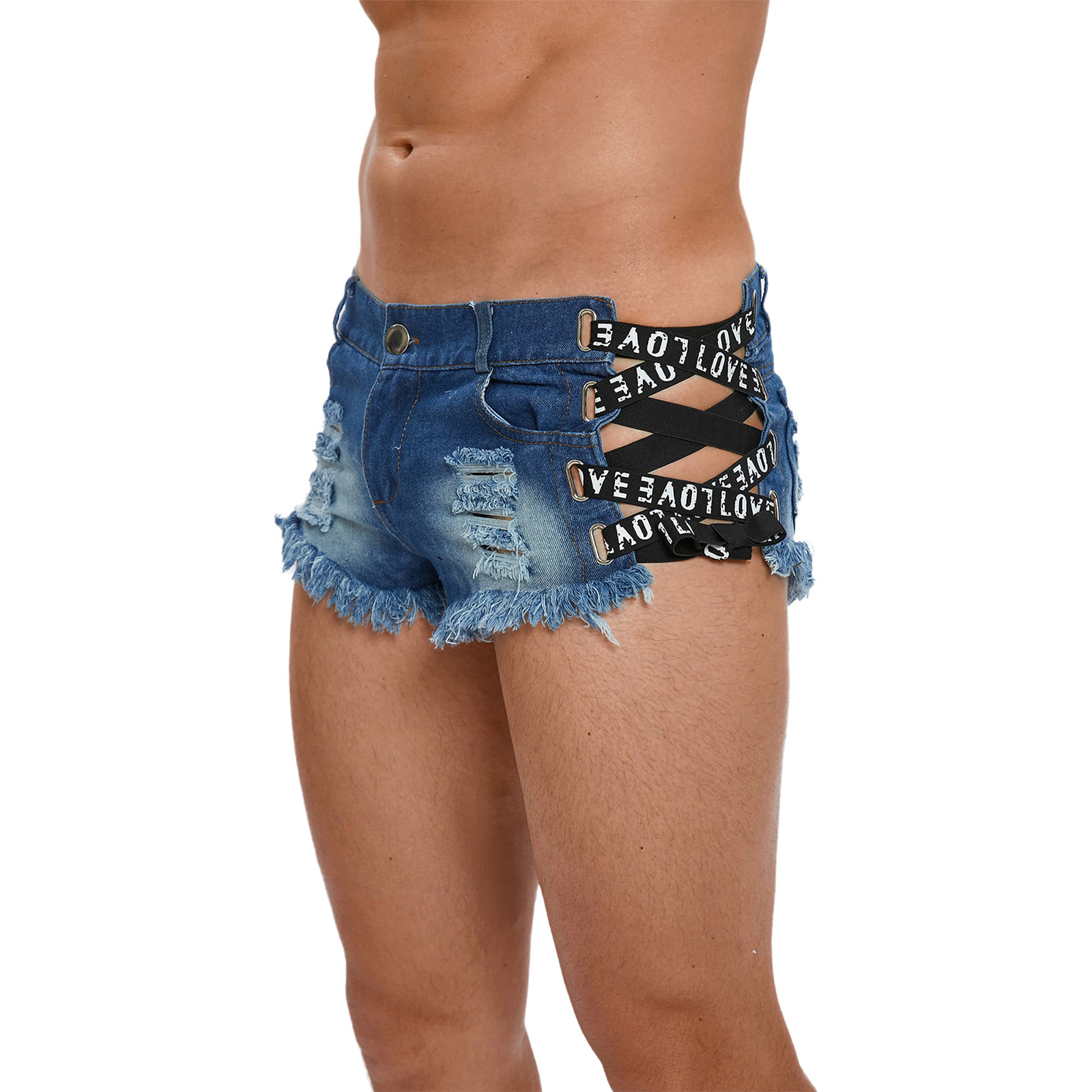 Męskie postarzane, podarte min – Distressed Jean Rip recenzja i cena