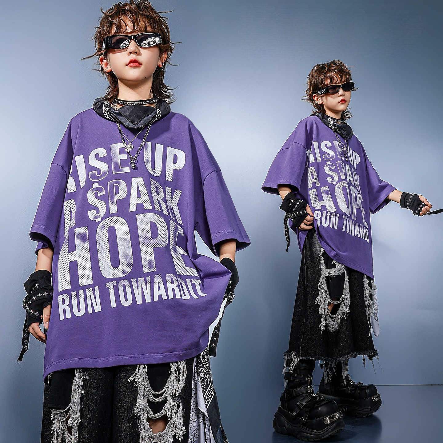 Dziecięca odzież hip-hopowa Fi – Distressed Jean Rip recenzja i cena