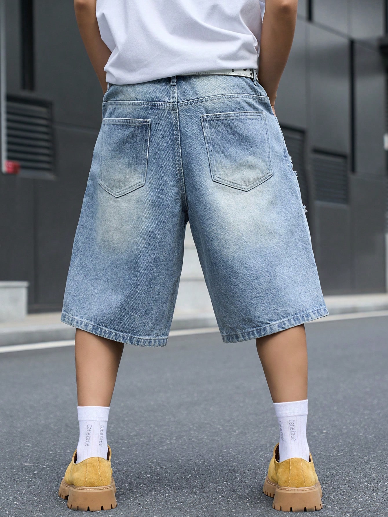 Męskie luźne dżinsowe szorty b – Distressed Jean Rip recenzja i cena