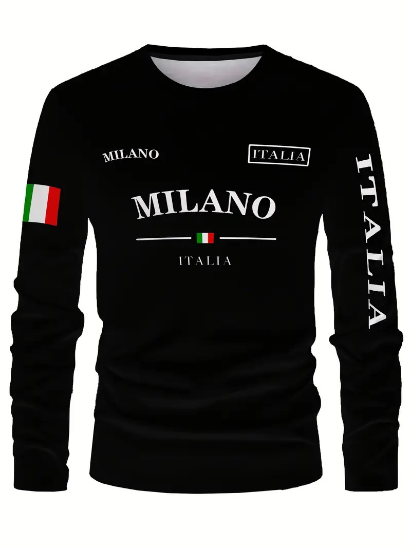 Męska koszulka z długim rękawe – Street Fashion Of Milan recenzja i cena